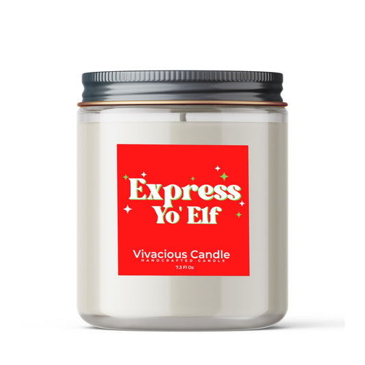 Express Yo Elf Christmas Candle